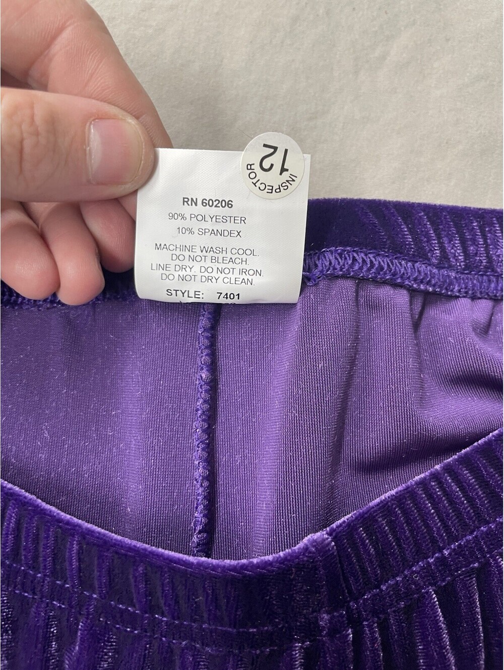 NEW Body Wrappers Footless Dance Pant Purple Glitter Size Medium - Picture 6 of 10